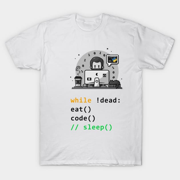 Algorithm for Python Developer T-Shirt by PyGeek